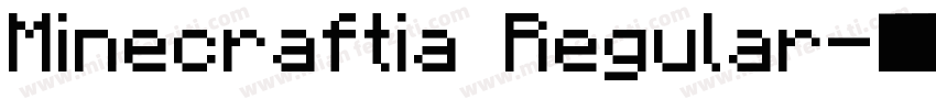 Minecraftia Regular字体转换